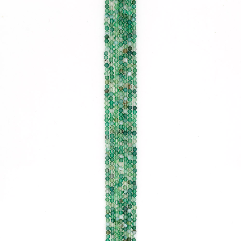 Фото товара агат шар цвет зеленый 4 мм