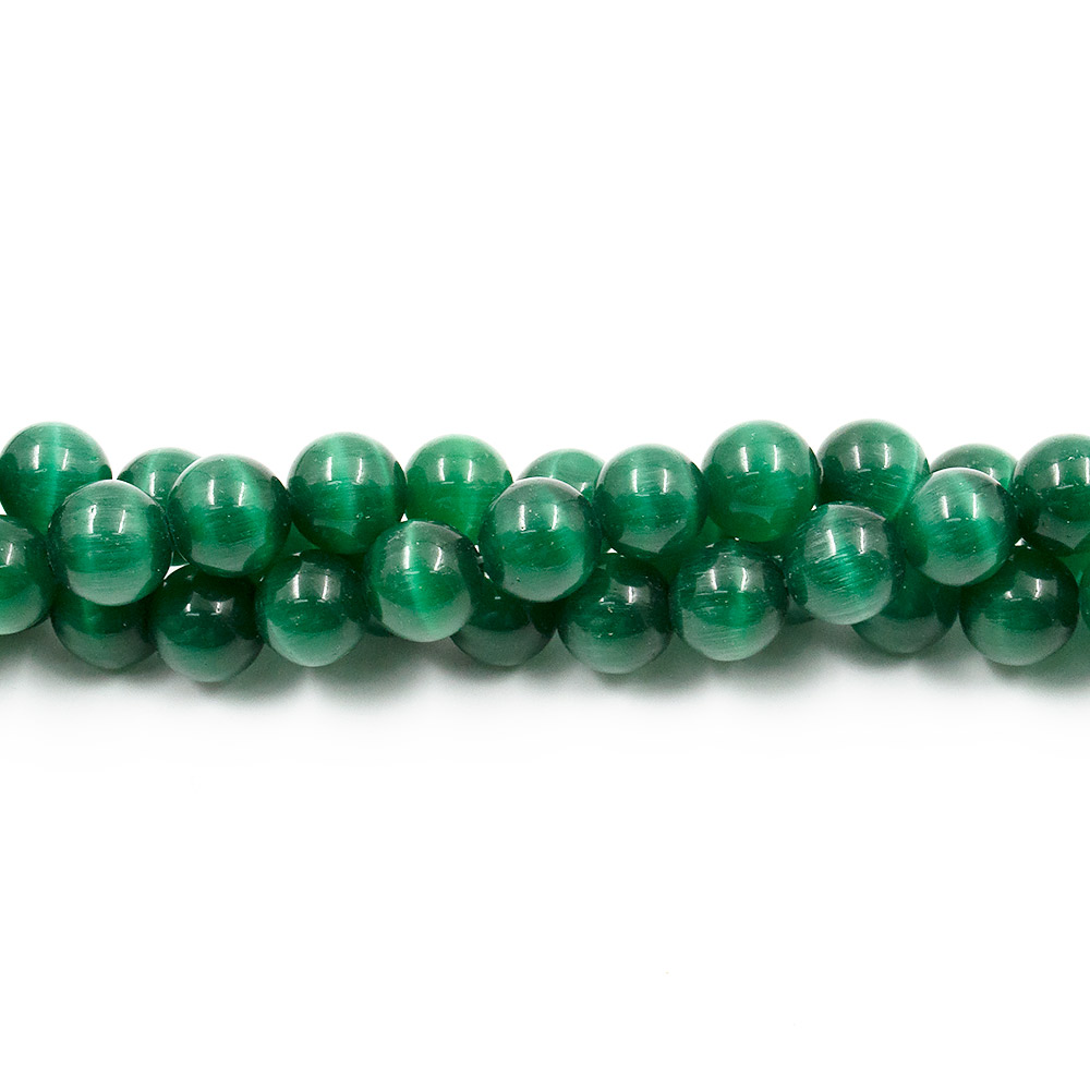Фото товара кошачий глаз имитация шар цвет изумрудный 12 мм 