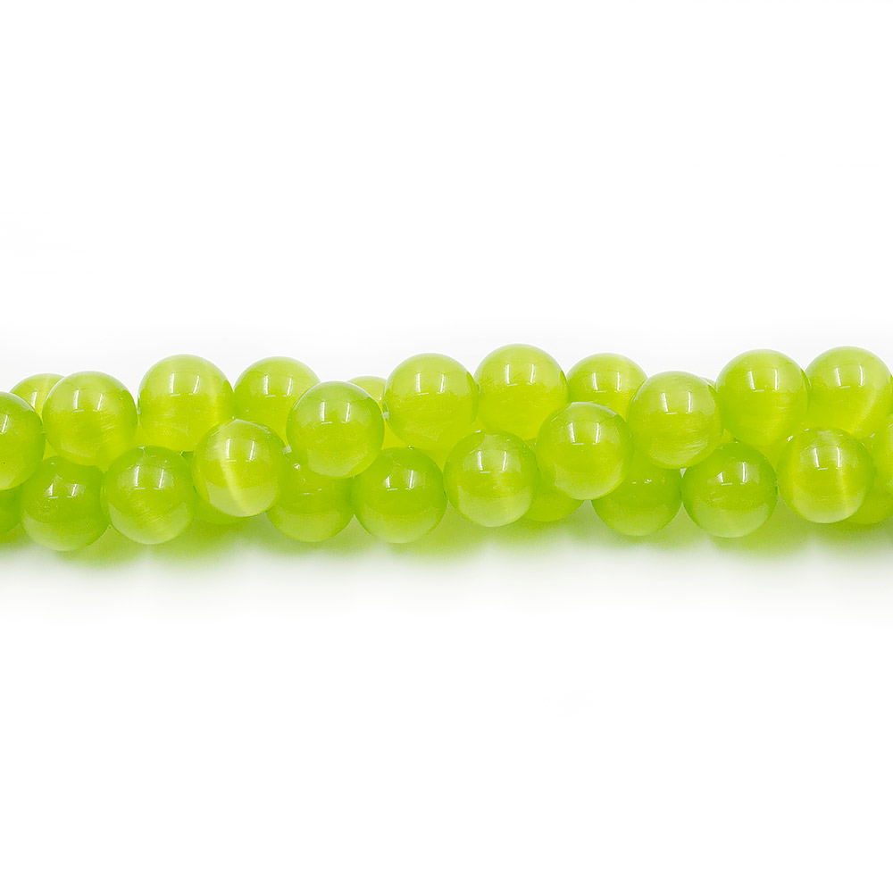 Кошачий глаз имитация шар цвет хризолит 12 мм