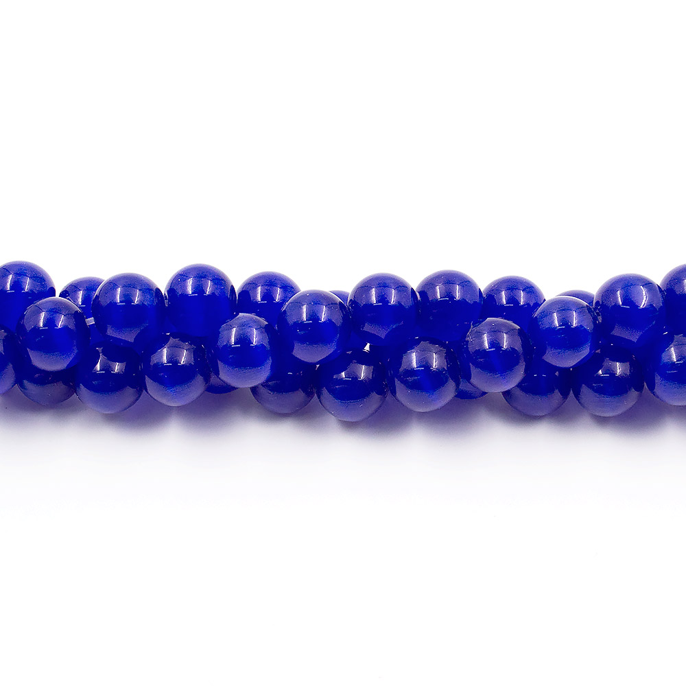 Кошачий глаз имитация шар цвет ультрамарин 12 мм 