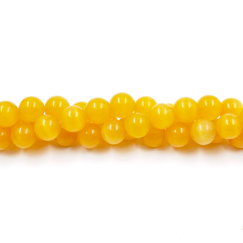 Фото товара кошачий глаз имитация шар цвет медовый 12 мм 