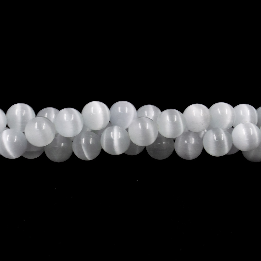 Фото товара кошачий глаз имитация шар цвет бело-серый 12 мм 