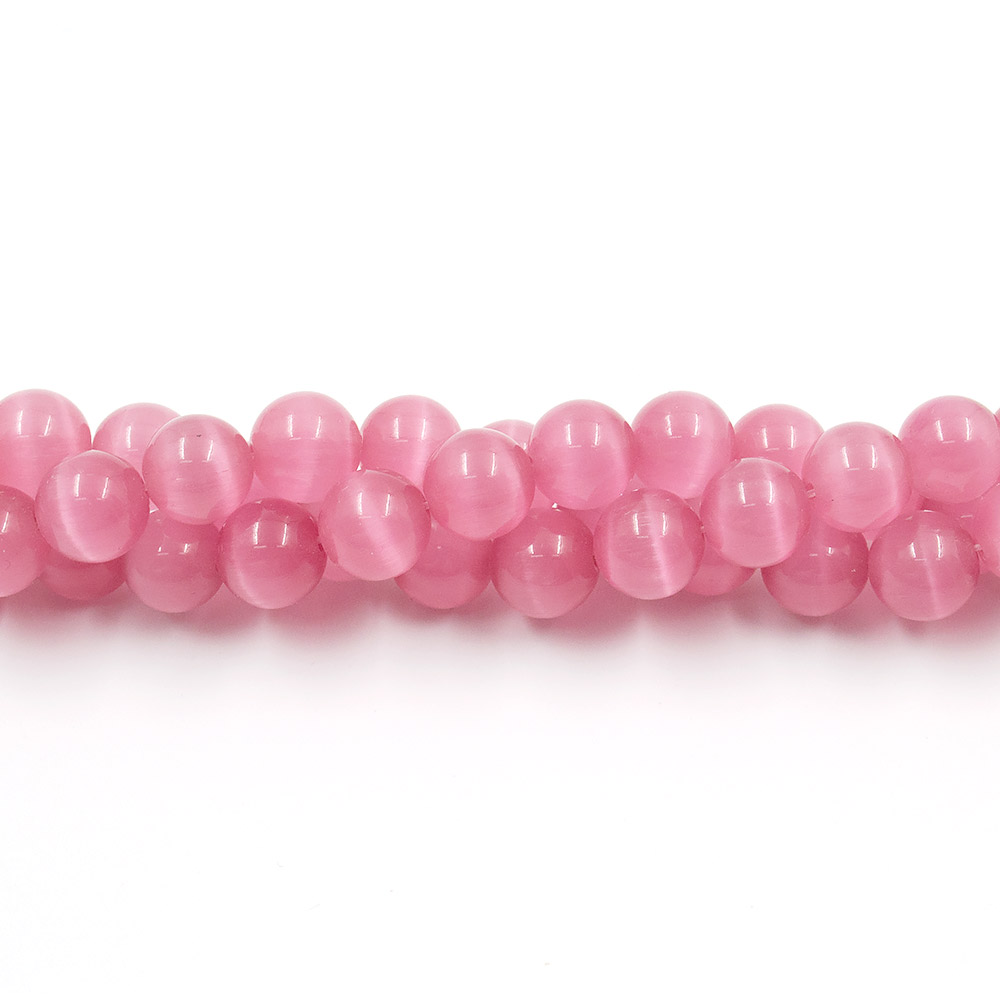 Фото товара кошачий глаз имитация шар цвет розовый 12 мм