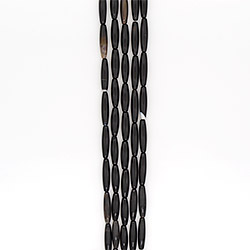 Фото товара агат бочата цвет черный 34*8 мм