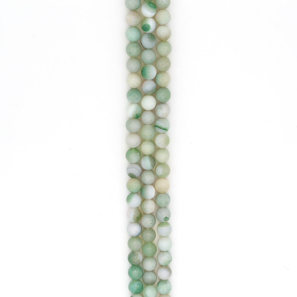 Фото товара агат шар цвет бледно-зеленый 12 мм