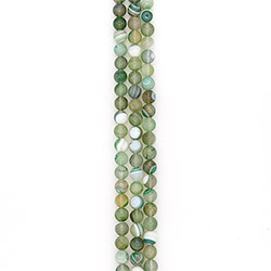 Агат шар цвет серо-зеленый 12 мм