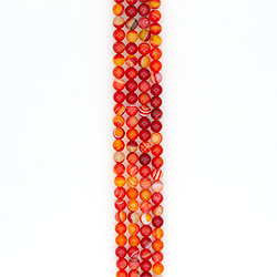 Фото товара агат шар цвет красно-оранжевый 10 мм