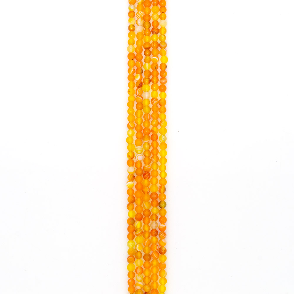 Фото товара агат шар цвет желто-оранжевый 6 мм