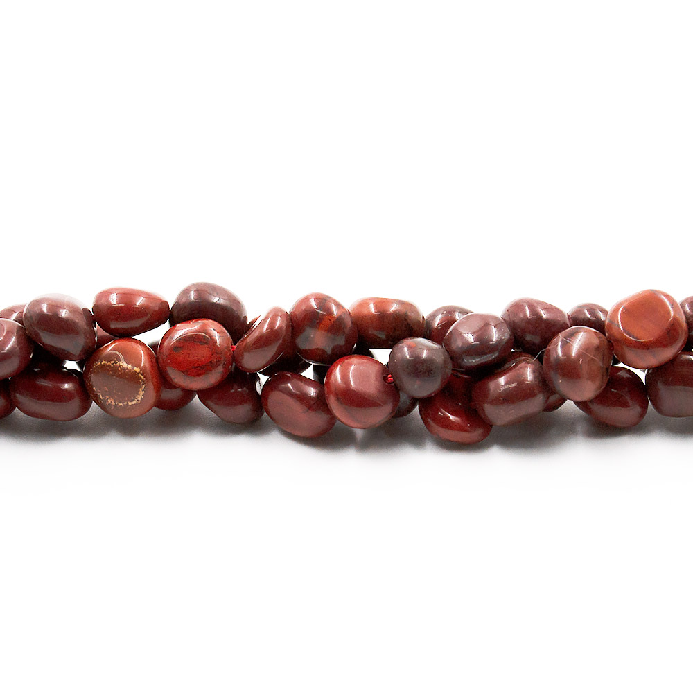 Фото товара яшма красная галтовка округлая 9*8 мм