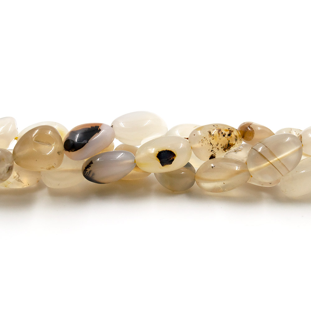 Фото товара агат моховый галтовка 16*10 мм