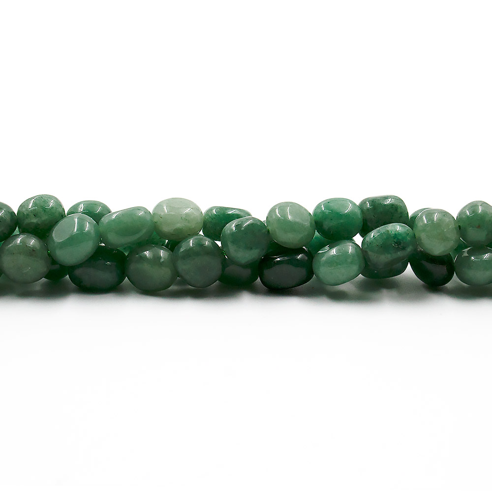 Авантюрин зеленый натура галтовка округлая 10 мм