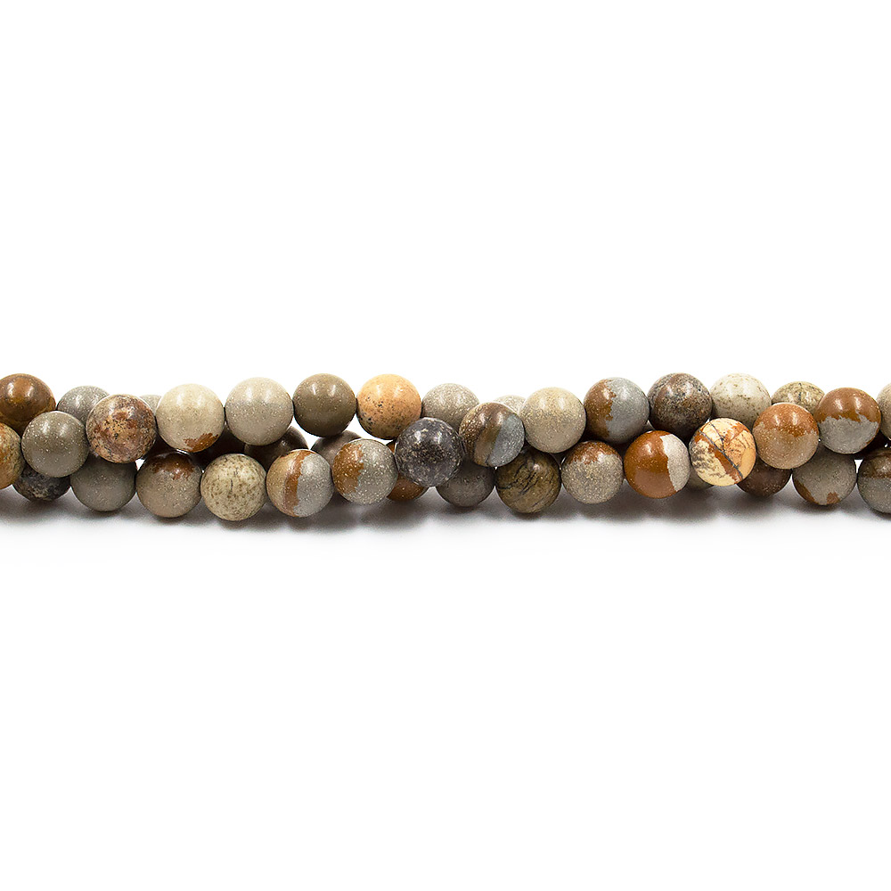 Яшма песчаная серая шар 8 мм