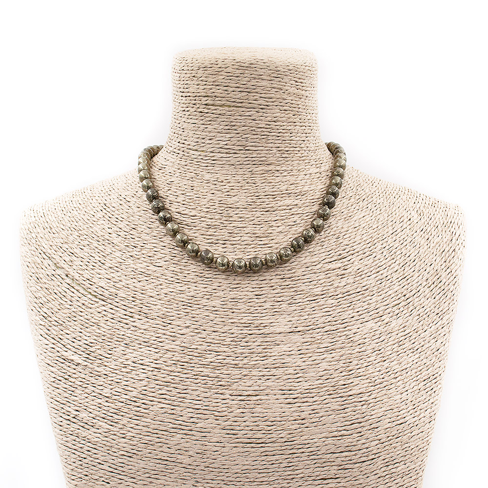 Бусы из пирита шар 8 мм