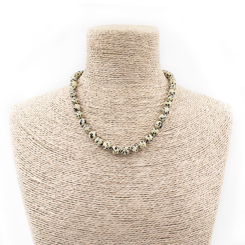 Фото товара бусы из яшмы перепелиной шар 8 мм