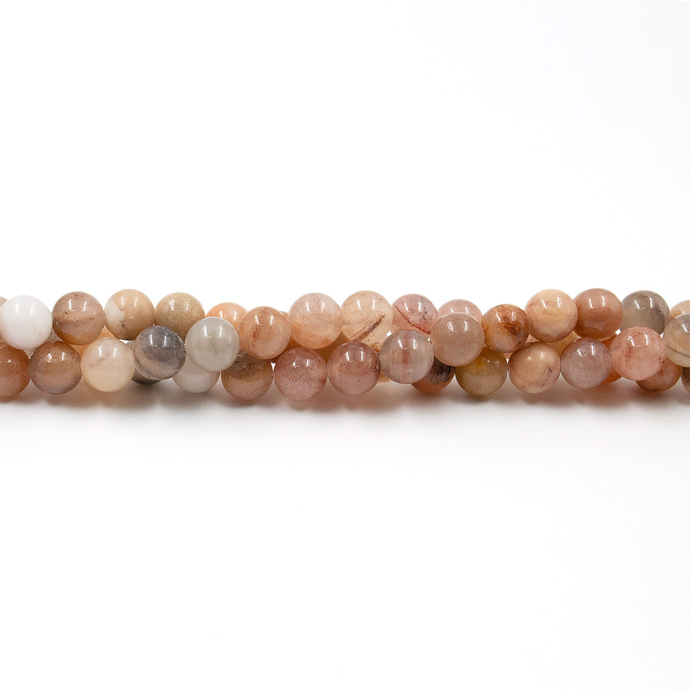 Фото товара кварц с кальцитом тонированный бежево-серый шар