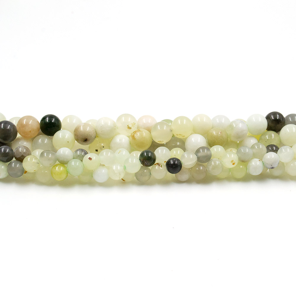 Фото товара кальцит тонированный бело-зеленый микс шар