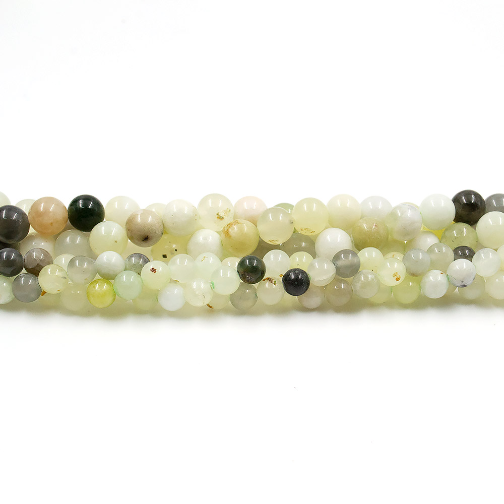 Кальцит тонированный бело-зеленый микс шар