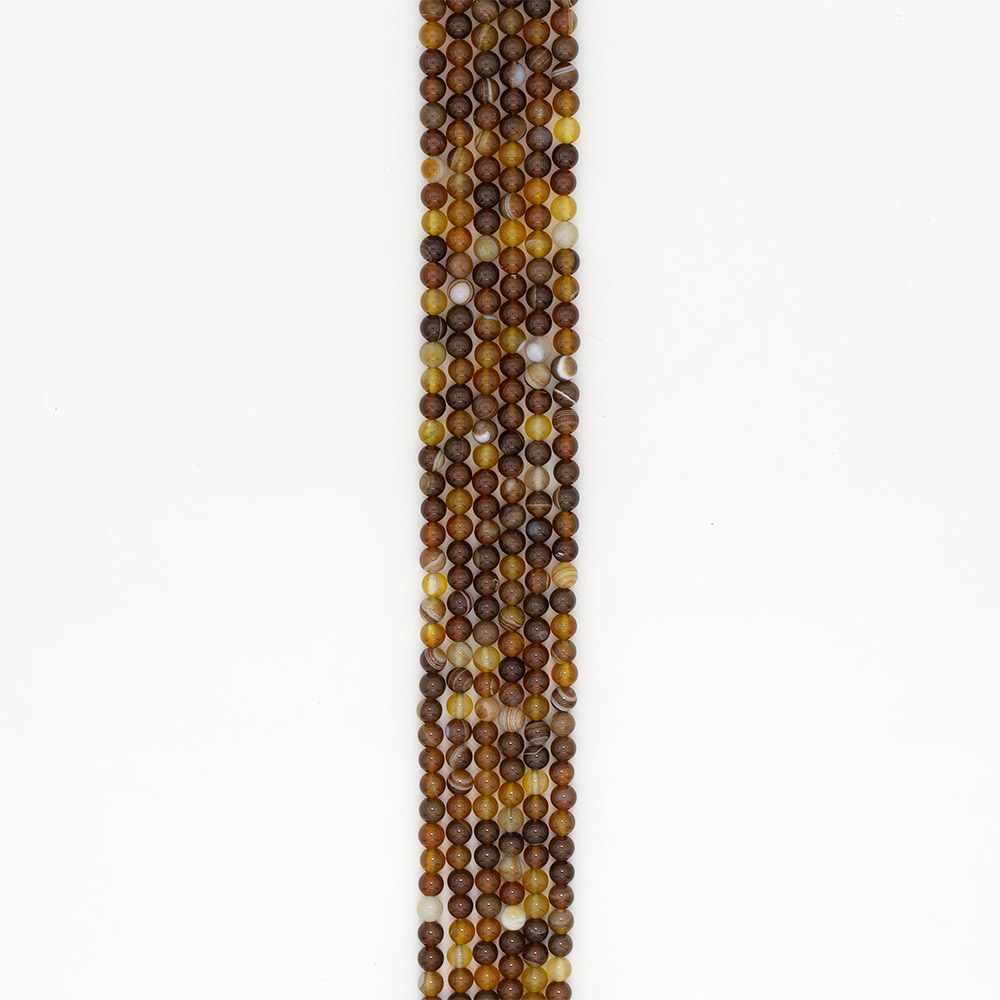 Фото товара агат шар цвет желто-коричневый 6 мм