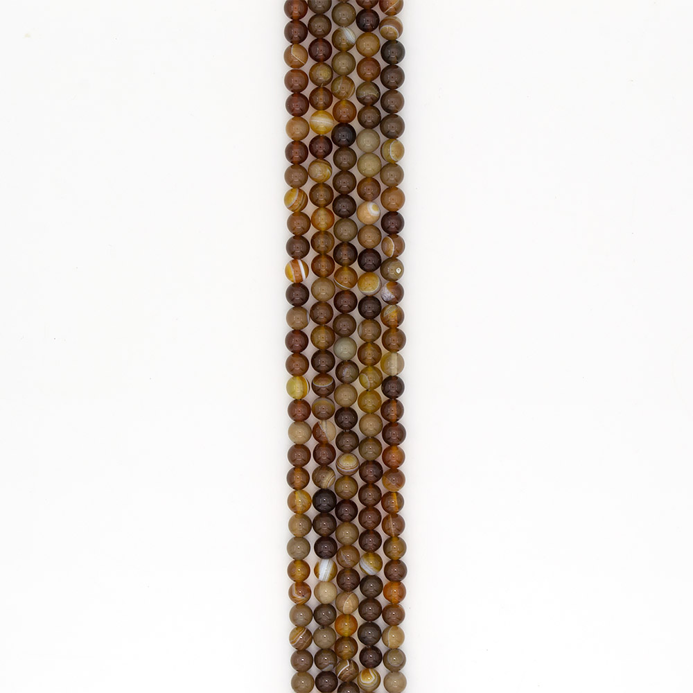 Фото товара агат шар цвет желто-коричневый 8 мм
