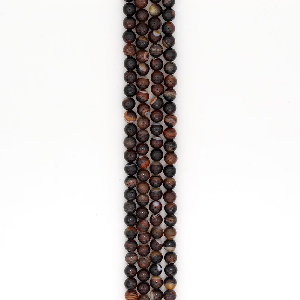 Фото товара агат шар цвет темный сердолик 10 мм