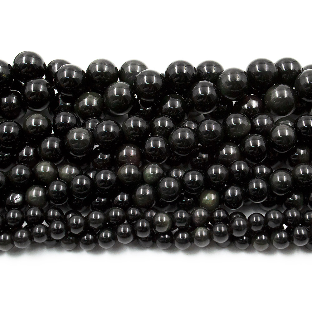 Фото товара обсидиан радужный шар 6 мм