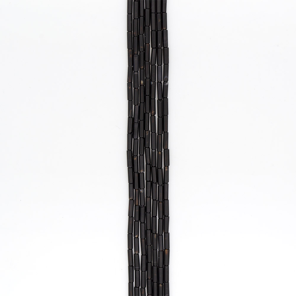 Фото товара агат цилиндр цвет темно-коричневый 13*4 мм