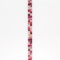 Фото товара агат шар цвет бело-розовый грань 8 мм