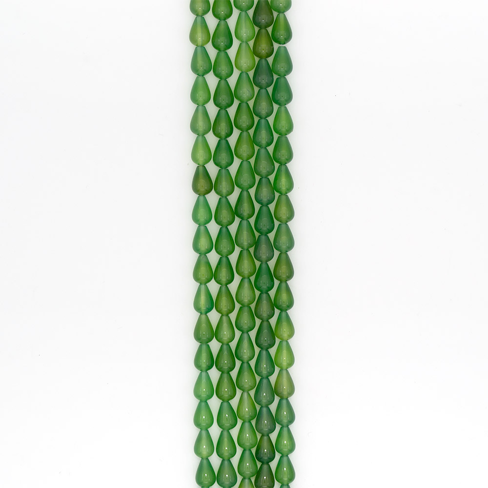 Фото товара агат капля цвет зелено-оливковый 14*10 мм