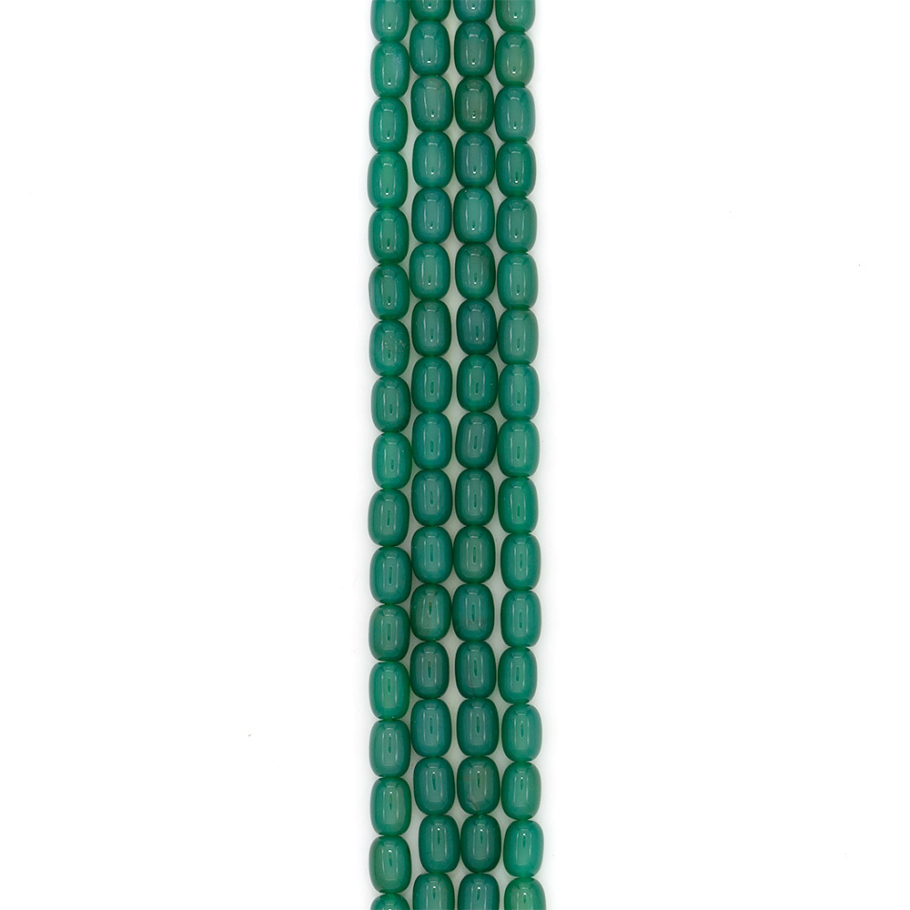 Фото товара агат бочата цвет изумрудный 14*11 мм