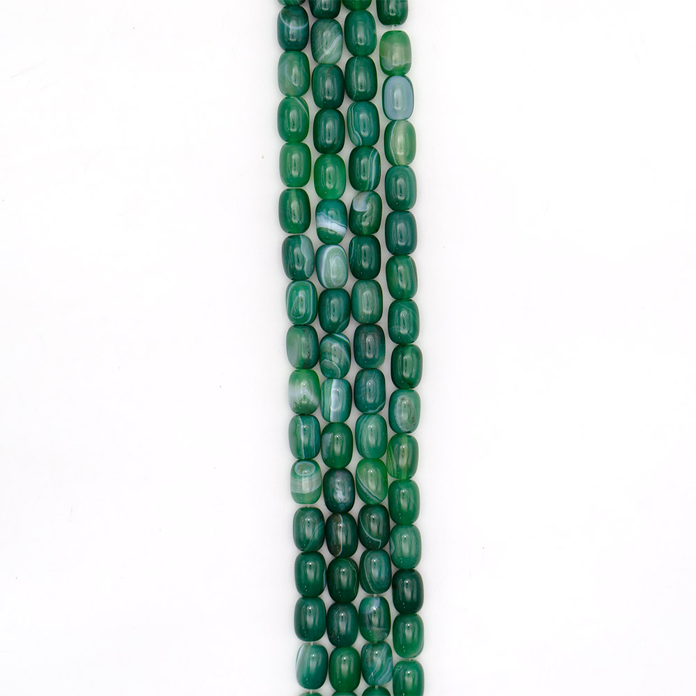 Фото товара агат бочата цвет зеленый бочата 14*11 мм