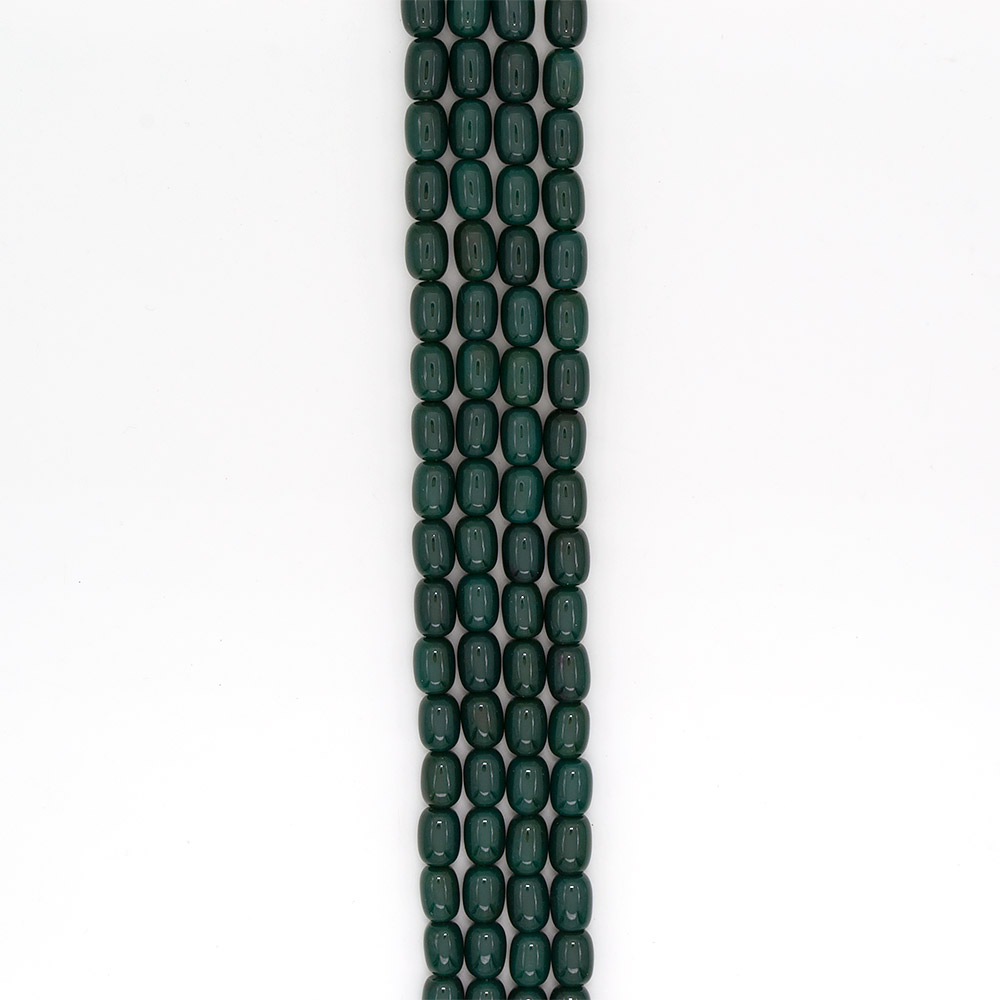 Фото товара агат бочата цвет темный хризопраз 14*10 мм