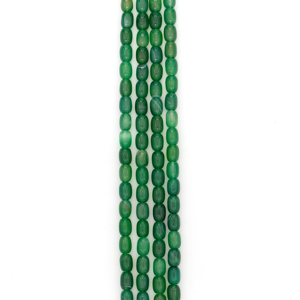 Фото товара агат бочата цвет зелено-оливковый 14*10 мм