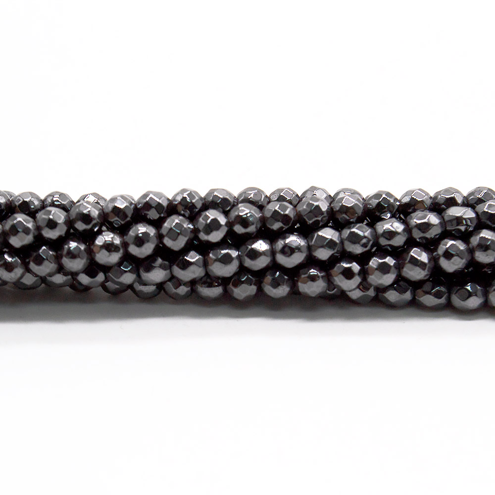 Фото товара гематит шар крупная грань 4 мм 