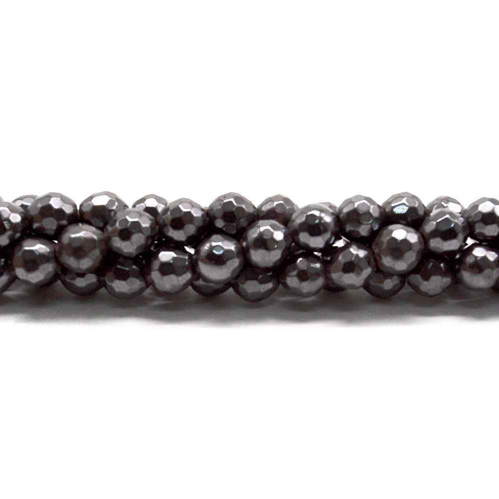 Фото товара гематит шар грань соты 8 мм