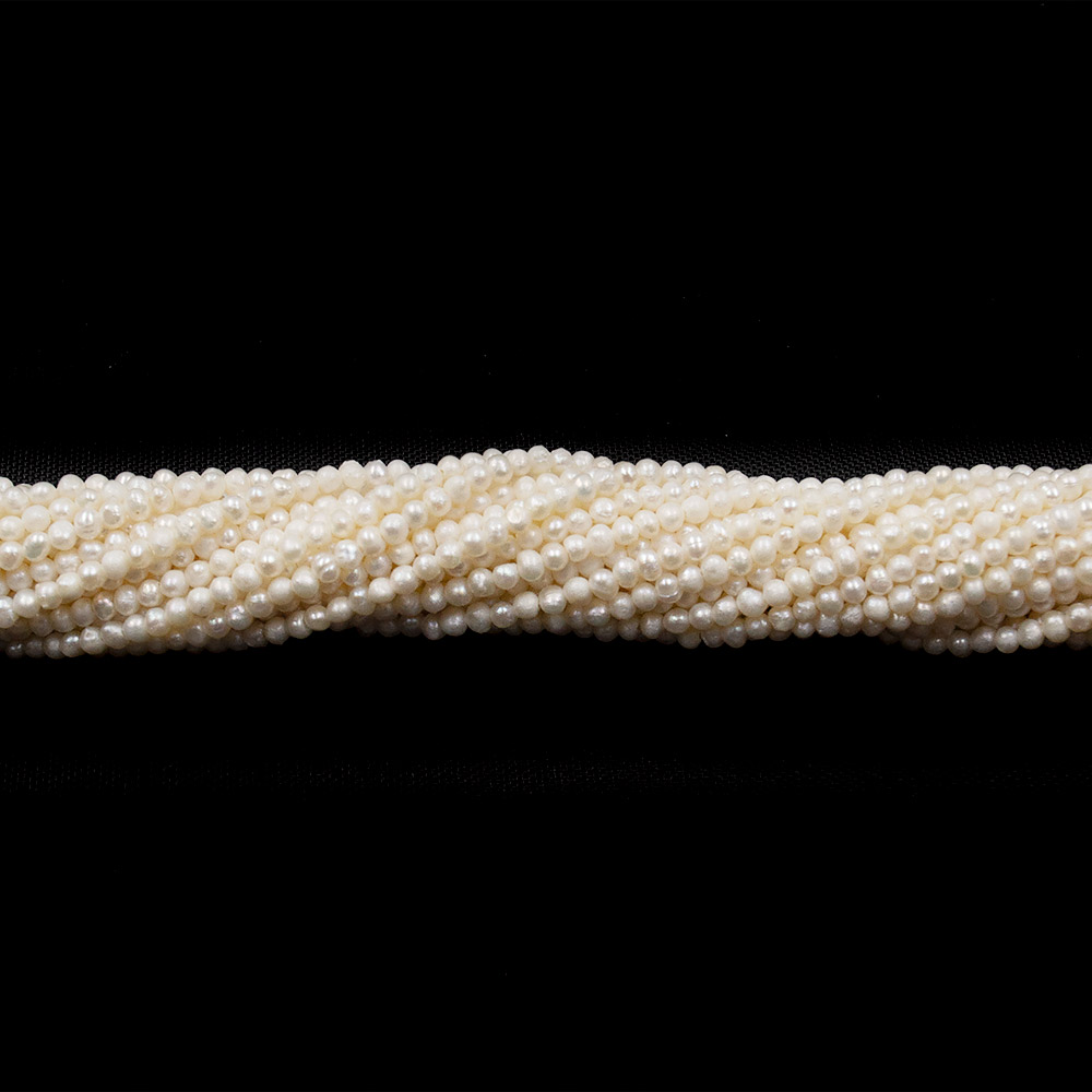 Фото товара жемчуг белый шар 2 мм