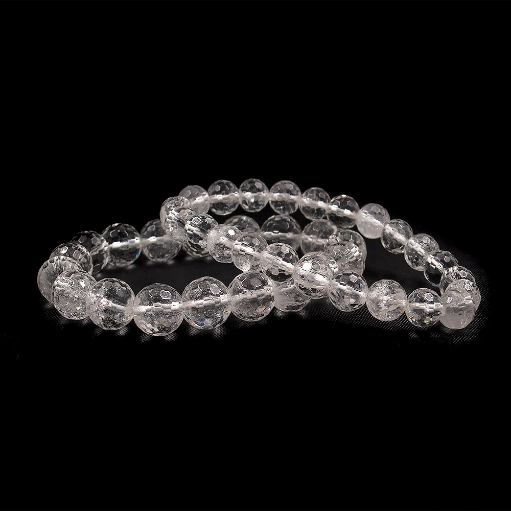 Браслет из горного хрусталя грань 8 мм