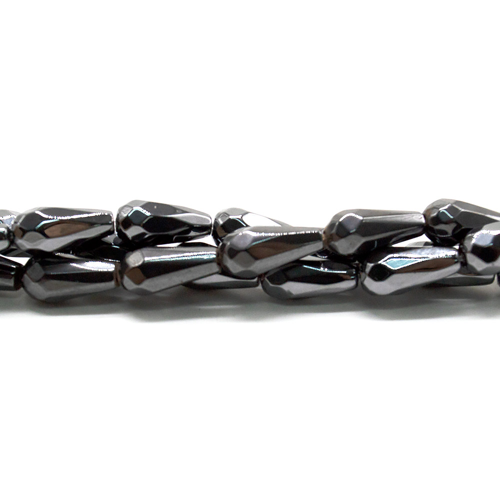 Фото товара гематит капля 16*8 мм грань