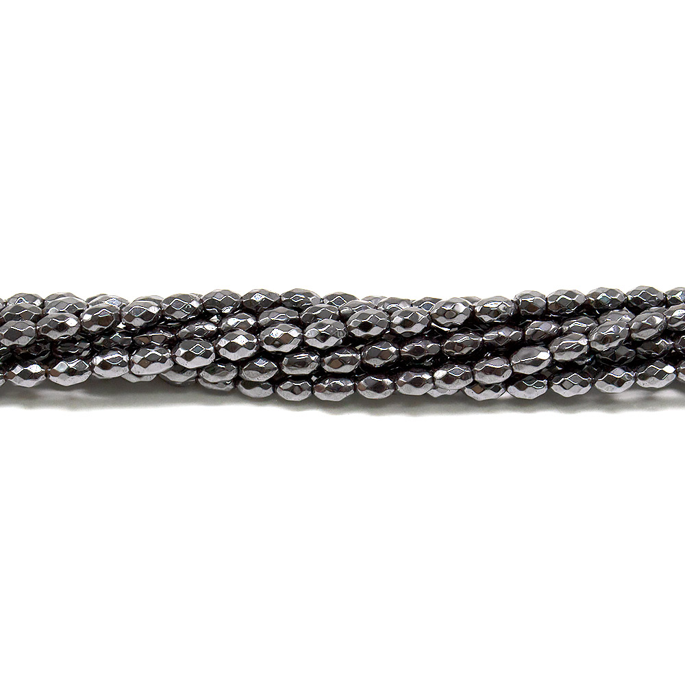 Фото товара гематит рис 5*3 мм  грань 