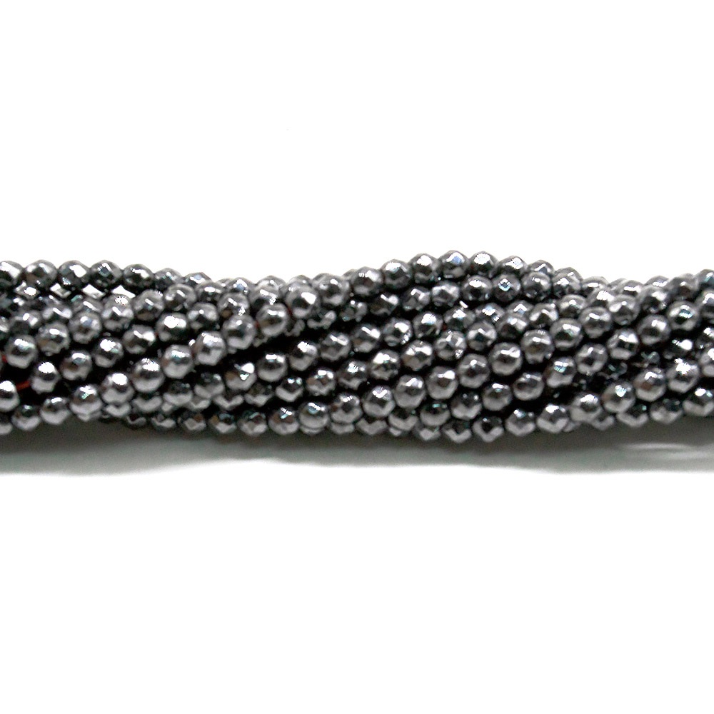 Фото товара гематит шар крупная грань 3 мм 