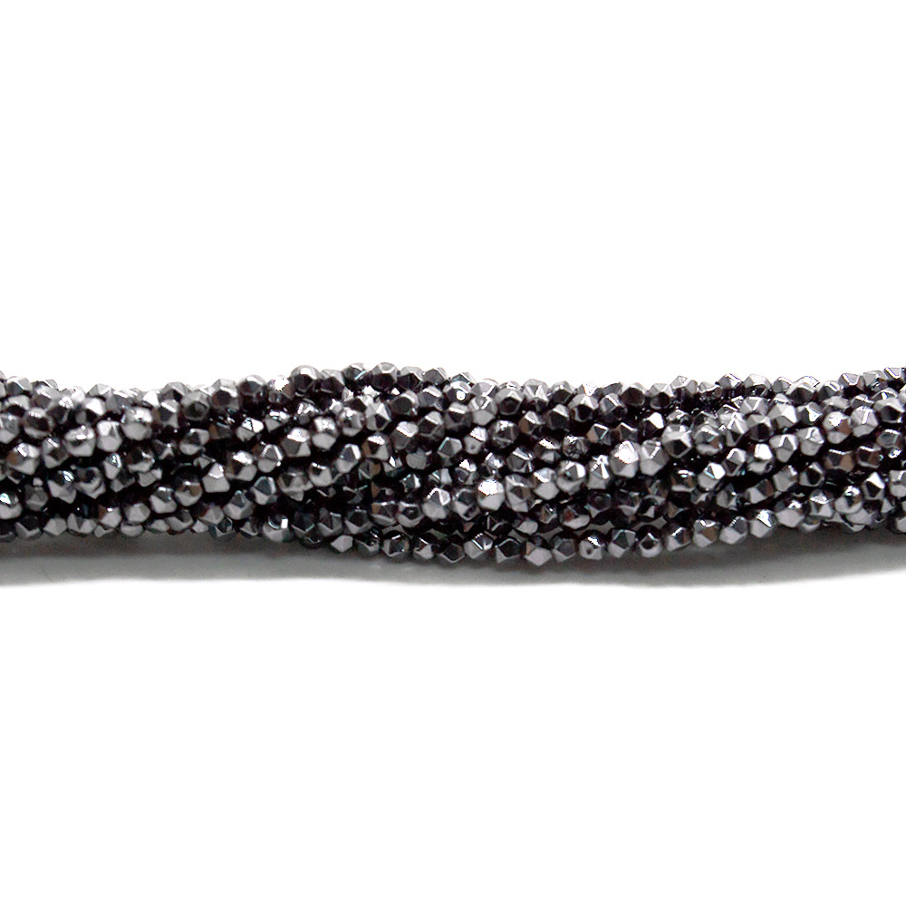 Фото товара гематит шар треугольная грань 2мм 