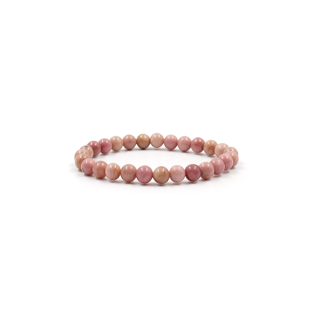 Фото товара браслет из родонита розового шар 6 мм