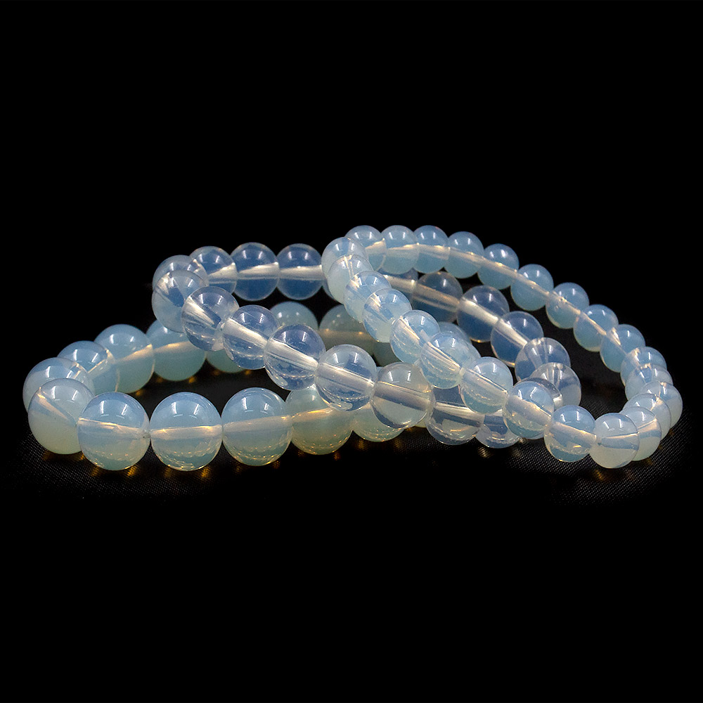 Фото товара браслет из лунного камня имитации шар