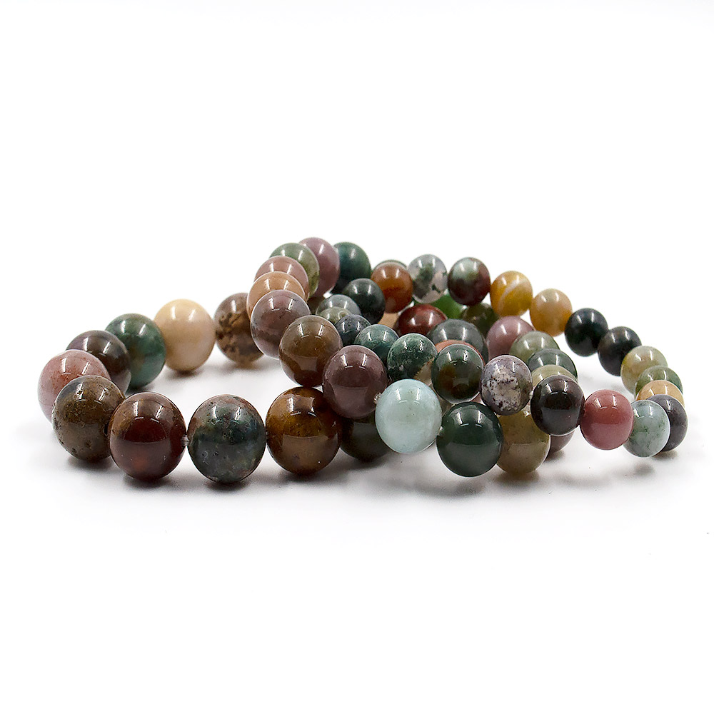 Браслет микс халцедон,яшма,агат шар