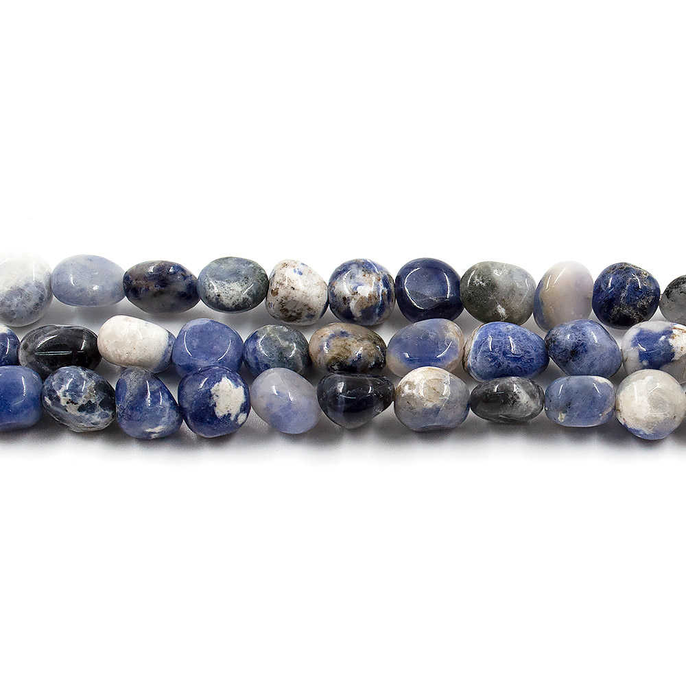 Содалит сине-белый галтовка округлая 11*10 мм