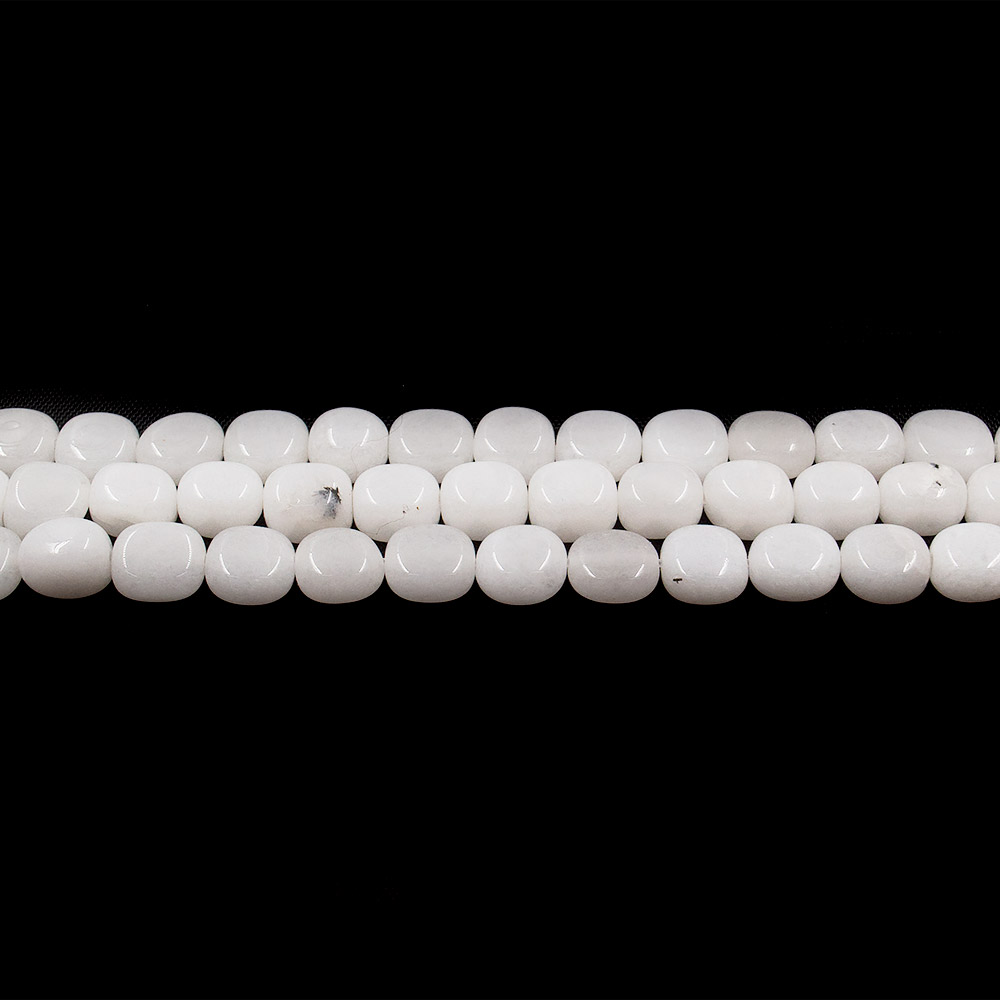 Фото товара кахолонг белый галтовка кирпичик 9*8*5 мм