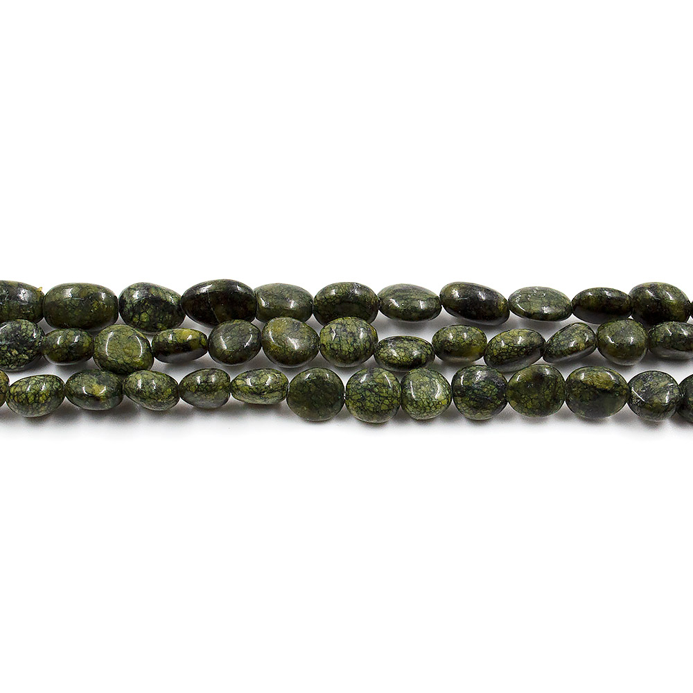 Фото товара змеевик галтовка мелкая