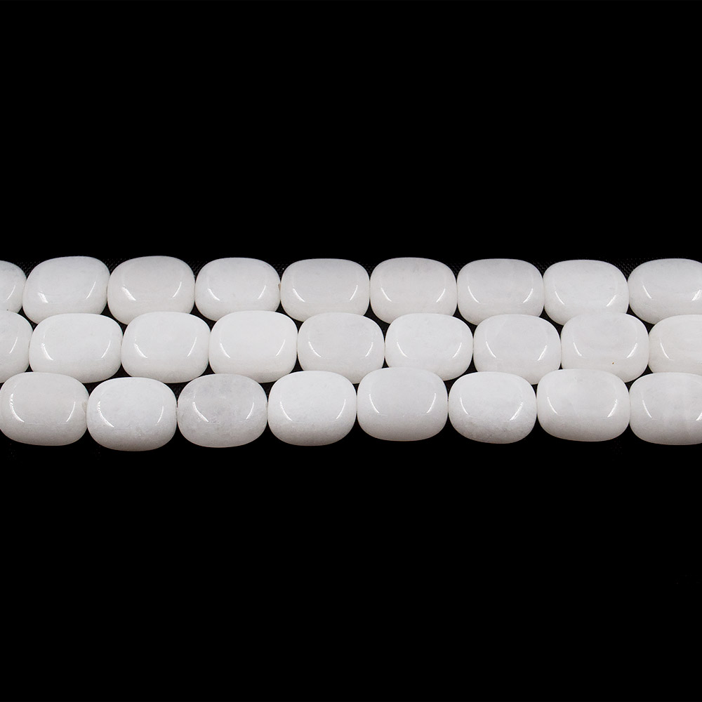 Фото товара кахолонг белый галтовка кирпичик 13*10*5 мм