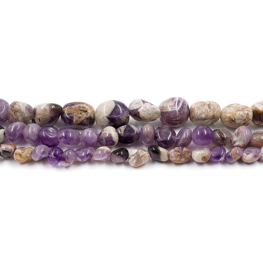 Аметист пестрый галтовка