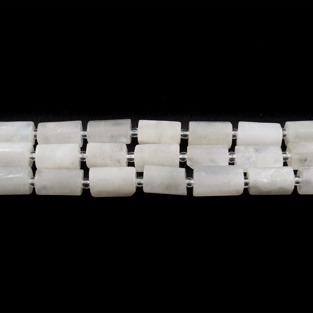 Фото товара лунный камень натура цилиндр с гранями 14*7 мм