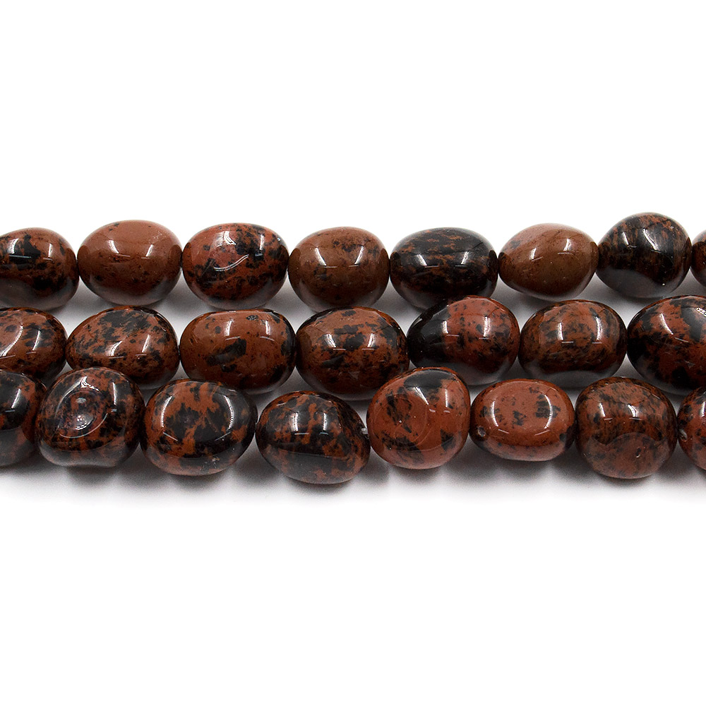 Фото товара обсидиан коричневый галтовка 17*13 мм